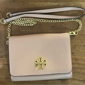 Tory Burch Blush Crossbody Bag with Gold Accents